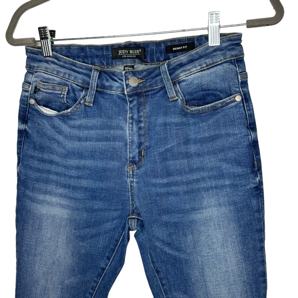 Judy Blue High Rise Skinny Jean Denim Medium Wash 11 30 - Picture 2 of 10